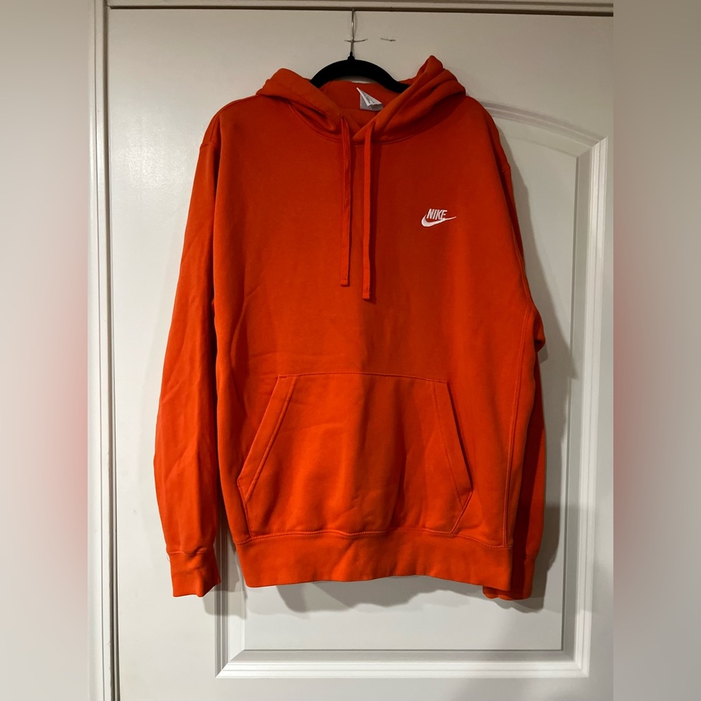 Orange size large Nike hoodie